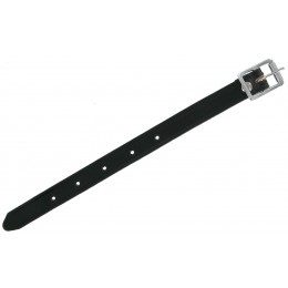 Black Leather Strap 10"