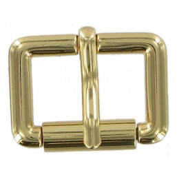 Brass Single Roller Buckle 25mm 