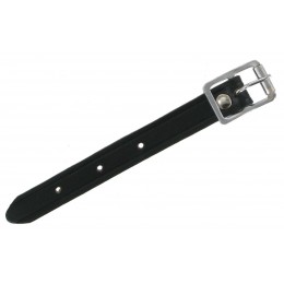 Black Leather Strap 6"