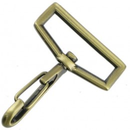 Antique Brass Snap Hook 39mm