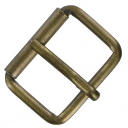 Antique Brass Single Roller Buckle 30mm 