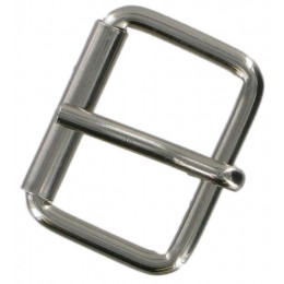 Nickel Plate Single Roller Buckle 30mm 