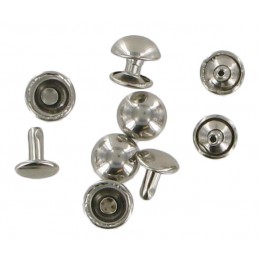 Chrome Domed Rivets  (5 Pack)