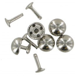 Chrome Domed Rivets  (5 Pack)