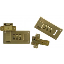 Italian Combi-Lock Set Brass Lge