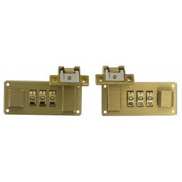 Italian Combi-Lock Set Brass Std