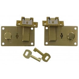 Italian Key-Lock Set Brass Sml