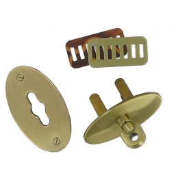 Antique Brass Turn Clasp