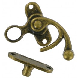 Antique Brass Hook Clasp
