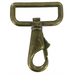 Antique Brass Snap Hook 39mm