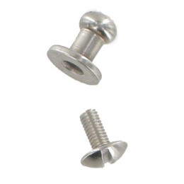 Chrome Sam Brown Stud  (10 Pack)