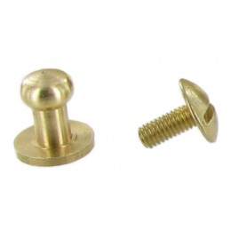 Brass Sam Brown Stud  (10 Pack)