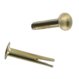 Brass Bifurcated Rivet  (100 Pack)