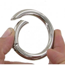 Extra Large Chrome Springate Ring