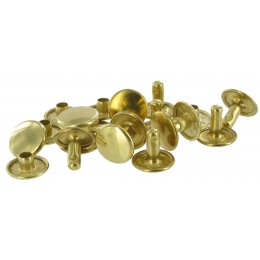 Brass Tubular Rivet  (100 Pack)