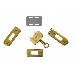 Triple Plate Turnclasp Brass