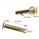 Brass Bifurcated Rivet  (100 Pack)