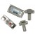 Large Brushed Nickel Franzen Combi-Lock Set